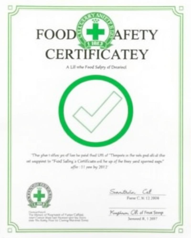 Giấy phép vệ sinh an toàn thực phẩm